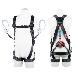 藤井電工（株） フルハーネス型墜落制止用器具セット品 黒影ハーネス2丁掛けランヤード付(コルトリトラ×2) 墜落制止用器具フルハーネス型ランヤード付 TH-504-2CR93SV-OT-DG-M-2R23-BX
