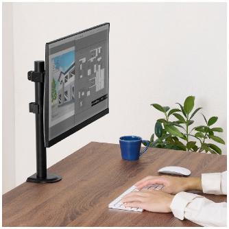 （株）キングジム モニターアーム ARM モニターアーム（１面２軸タイプ）Ｎ ARM110N-BK