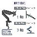 （株）キングジム モニターアーム ARM モニターアーム（１面３軸タイプ）Ｎ ARM130N-BK