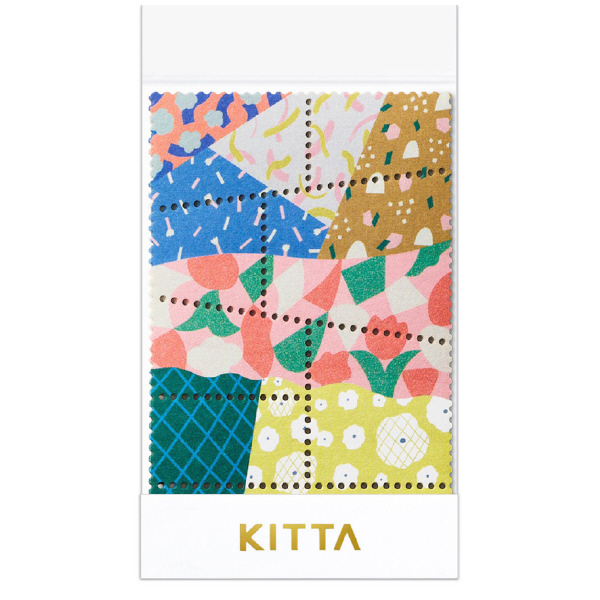 （株）キングジム キッタスペシャル 切手風シール キッタスペシャル（パッチワーク） KITPP010