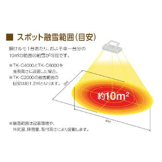 （株）エルコム 遠赤外線融雪装置 解けルモ 解けルモ６灯タイプ TK-C6000