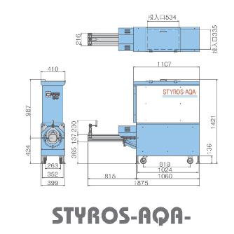 （株）エルコム 発泡スチロール減容機 スチロス SA1 スチロスーアクア SA1-B