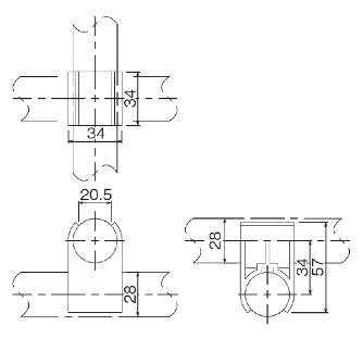 ＴＭＥＨジャパン（株） プラスティックジョイント GAP プラスティックジョイント　ブラック GAP-16-BK