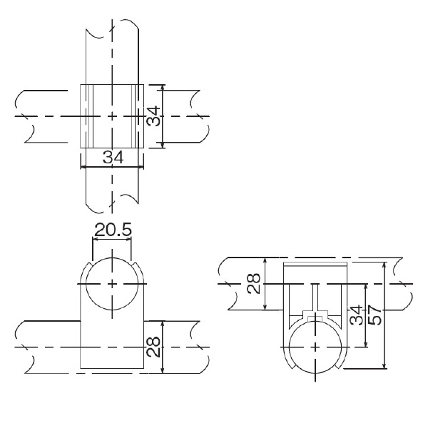 ＴＭＥＨジャパン（株） プラスティックジョイント GAP プラスティックジョイント　ブラック GAP-16-BK