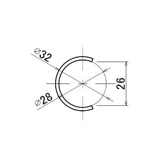 ＴＭＥＨジャパン（株） パイプカバー PC パイプカバー　グレー PC-02-3-G L=3000