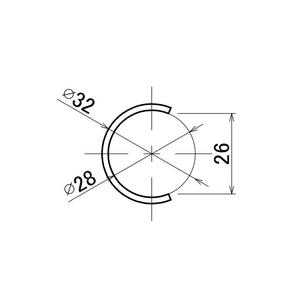 ＴＭＥＨジャパン（株） パイプカバー PC パイプカバー　グレー PC-02-3-G L=3000
