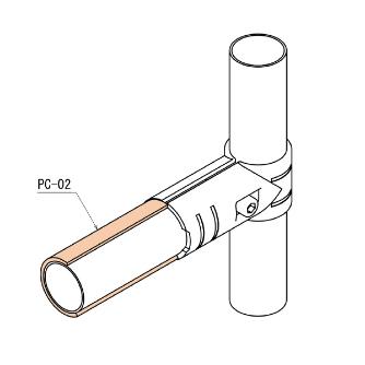 ＴＭＥＨジャパン（株） パイプカバー PC パイプカバー　グレー PC-02-3-G L=3000