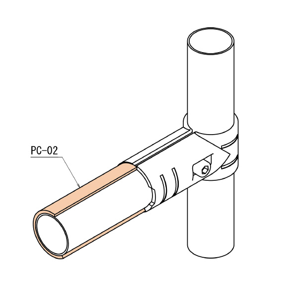 ＴＭＥＨジャパン（株） パイプカバー PC パイプカバー　グレー PC-02-3-G L=3000