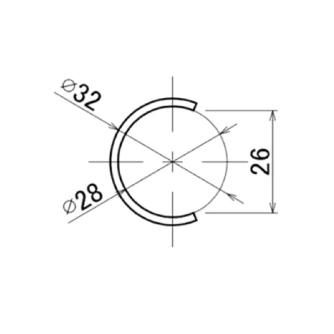 ＴＭＥＨジャパン（株） パイプカバー PC パイプカバー　アイボリー PC-02-3-IV L=3000