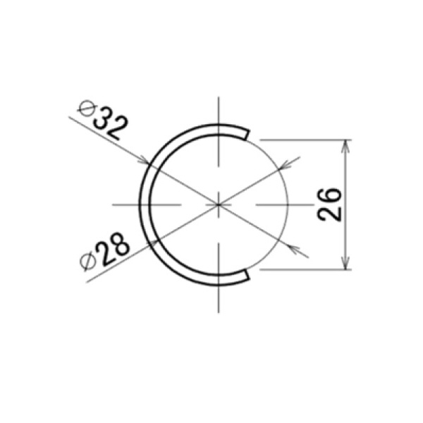 ＴＭＥＨジャパン（株） パイプカバー PC パイプカバー　アイボリー PC-02-3-IV L=3000
