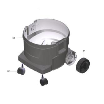 ＹＡＭＡＺＥＮ YKC-22WD用サービスパーツ(修理用部品) キャスターロック無し YKC-SP52