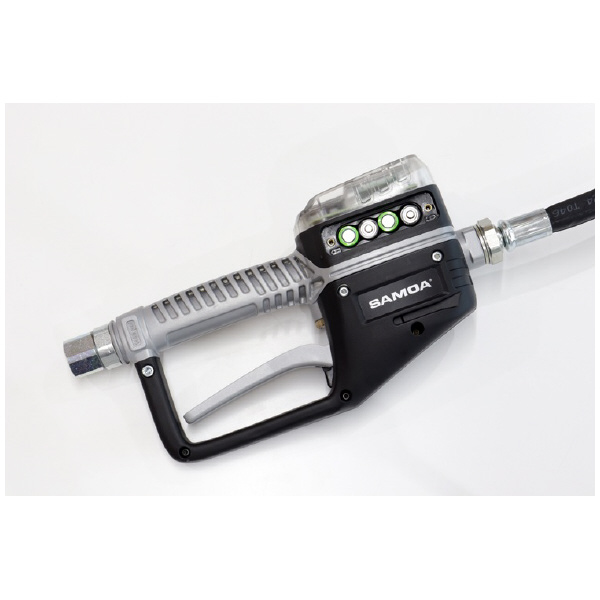 （株）三協リール プリセット式オイルガン ゴムホースＬ字 DM プリセット式オイルガン　ゴムホースＬ字 DM-P10-3