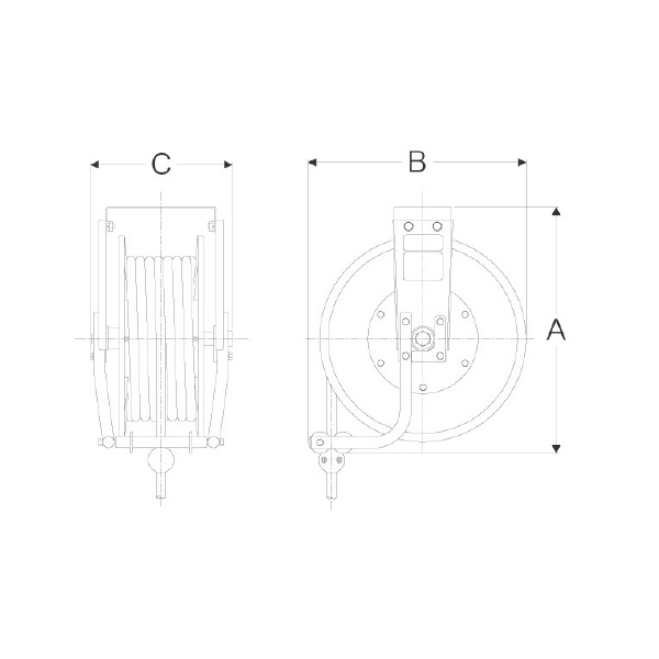 （株）三協リール 屋外用 水リール SWR 屋外用水リール SWR-415P-S