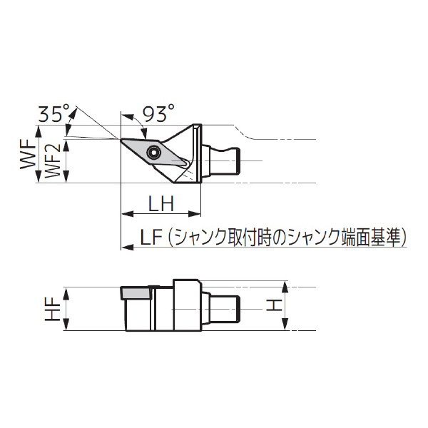住友電気工業（株） クイックチェンジホルダ ヘッド APM12 クイックチェンジホルダ　ヘッド APM12-SVJBR12-1103J