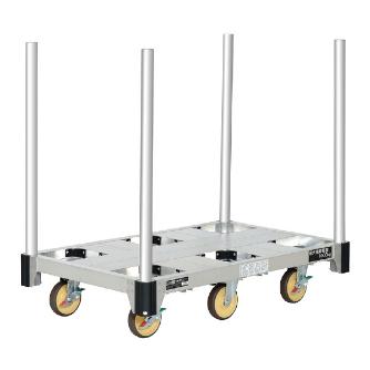 （株）ピカコーポレイション アルミ台車 タフキャリー CAF アルミ台車　タフキャリー CAF-K6B