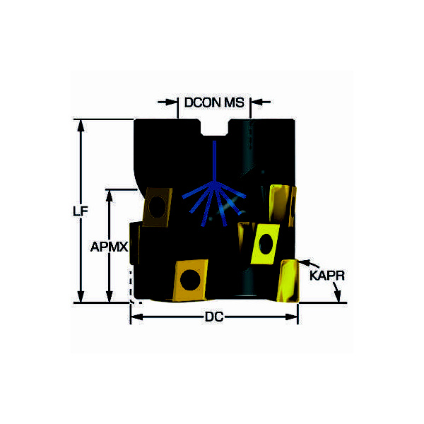サンドビック（株） コロミルMS40 カッター MS40 コロミルＭＳ４０　カッター　【Ｆ】 MS40-AR064R25-45M