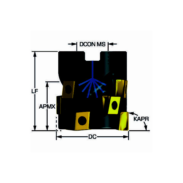 サンドビック（株） コロミルMS40 カッター MS40 コロミルＭＳ４０　カッター　【Ｆ】 MS40-R050Q22-34M