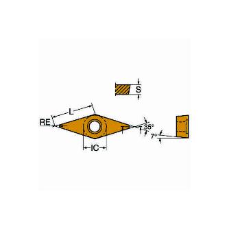 サンドビック（株） コロターン107 チップ VCMT コロターン１０７　チップ　【Ｃ】 VCMT 11 03 04-PM 1625