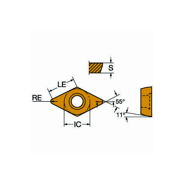 サンドビック（株） コロターン111 チップ DPMT コロターン１１１　チップ　【Ｃ】 DPMT 11 T3 04-PM 1625