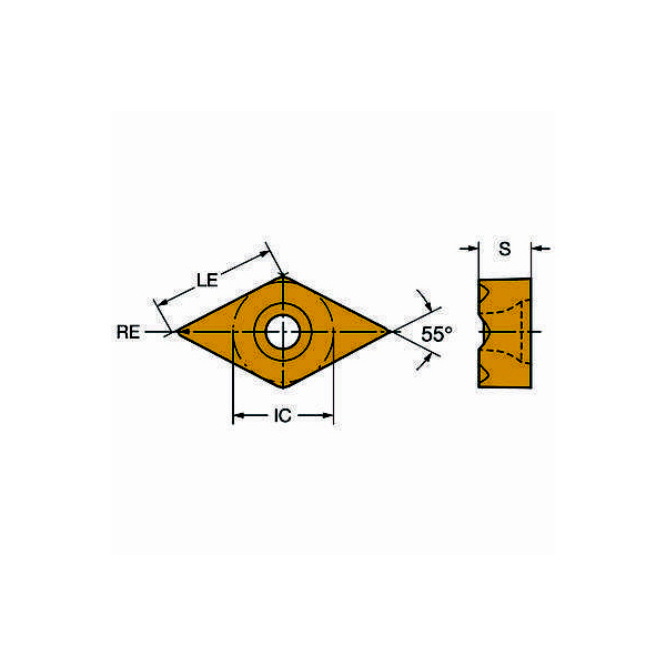 サンドビック（株） コロターンTR チップ TR-DC コロターンＴＲ　チップ　【Ｃ】 TR-DC1304-F 1625