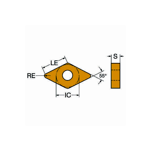 サンドビック（株） T-MaxP チップ DNMX Ｔ－ＭａｘＰ　チップ　【Ｃ】 DNMX 11 04 04-WF 1625
