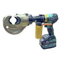 （株）西田製作所 充電式油圧アルミ電線圧縮機