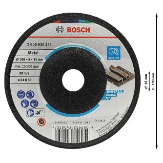 ボッシュ（株） 研削砥石 研削砥石１００ｍｍ一般鋼用 2608626211