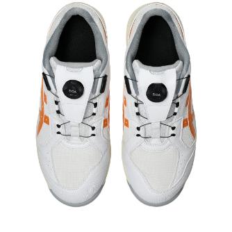 アシックスジャパン（株） 安全靴・作業靴 ウィンジョブ CP229 1273A123 ホワイト×サンピーチ ＷＩＮＪＯＢ　ＣＰ２２９　ＢＯＡ 1273A123.100 25.5 (CP229)