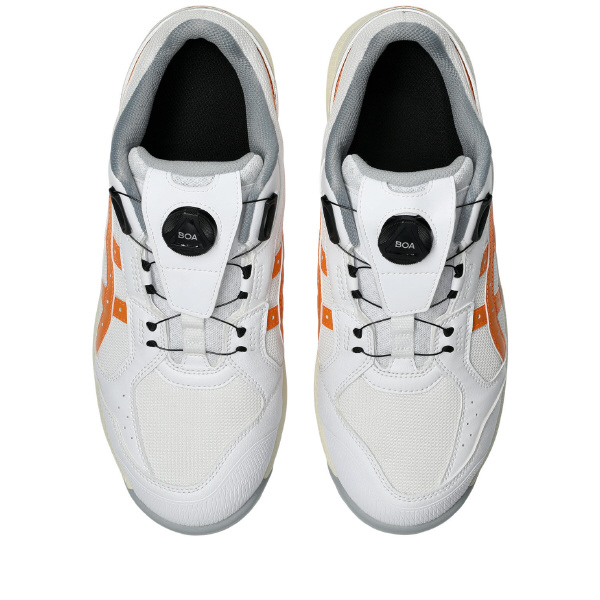 アシックスジャパン（株） 安全靴・作業靴 ウィンジョブ CP229 1273A123 ホワイト×サンピーチ ＷＩＮＪＯＢ　ＣＰ２２９　ＢＯＡ 1273A123.100 26.0 (CP229)