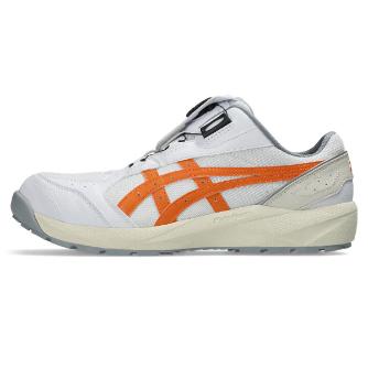 アシックスジャパン（株） 安全靴・作業靴 ウィンジョブ CP229 1273A123 ホワイト×サンピーチ ＷＩＮＪＯＢ　ＣＰ２２９　ＢＯＡ 1273A123.100 26.5 (CP229)