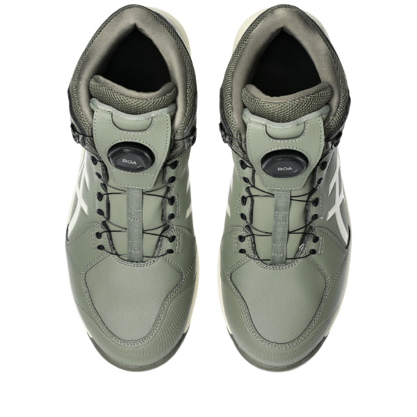 アシックスジャパン（株） 安全靴・作業靴 ウィンジョブ CP314 1273A124 ライケングリーン×バーチ ＷＩＮＪＯＢ　ＣＰ３１４　ＢＯＡ 1273A124.300 27.0 (CP314)