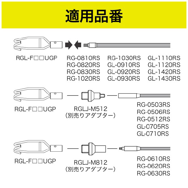 ジェフコム（株） 先端誘導フック金具 RGL-F 先端誘導フック金具 RGL-F175UGP