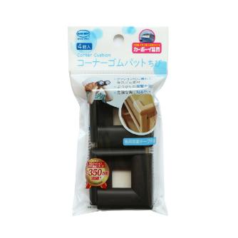 （株）カーボーイ コーナーゴムパットちび4P BS コーナーゴムパットちび４Ｐ　ブラウン BS12