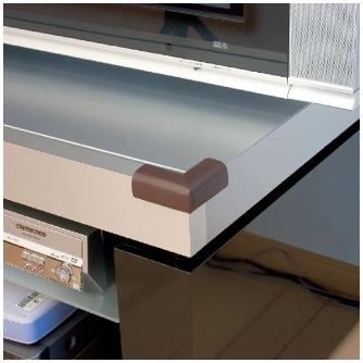 （株）カーボーイ コーナーゴムパットちび4P BS コーナーゴムパットちび４Ｐ　ブラウン BS12