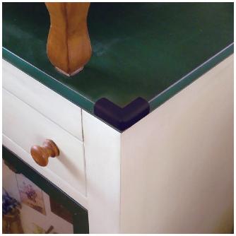 （株）カーボーイ コーナーゴムパットちび4P BS コーナーゴムパットちび４Ｐ　ブラック BS14