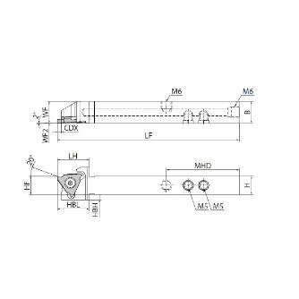 京セラ（株） ホルダ 溝用 KGBF ホルダ　溝用 KGBFR1012H-16FJCTM