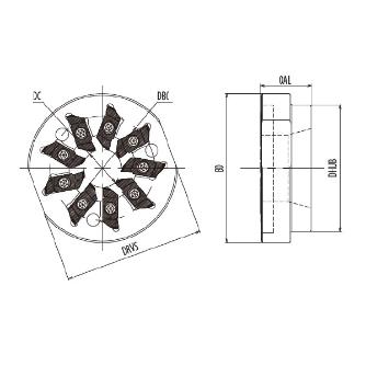 京セラ（株） ホルダ ネジ用 TW ホルダ　ネジ用　ＴＷ１２１６Ｌ－０９－Ｓ TW1216L-09-S