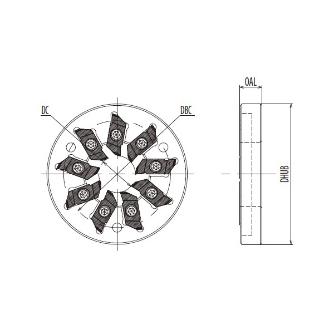京セラ（株） ホルダ ネジ用 TW ホルダ　ネジ用ＴＷ１２０７Ｌ－０９－ＣＢ TW1207L-09-CB