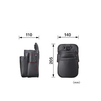 （株）ＴＪＭデザイン セフ腰袋Z 腰袋2段SS SFKBZ-2SS セフ腰袋Ｚ　腰袋２段ＳＳ SFKBZ-2SS