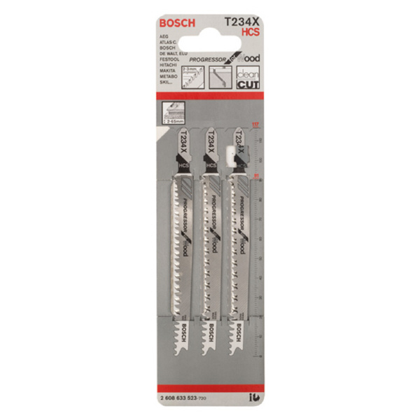 ボッシュ（株） ジグソーブレード 木工用 ジグソーブレード（３本） T-234X