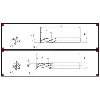 ＹＭＫＴニチアロイ ウレタンゴム用ラジアスエンドミル UGRE ゴム用ラジアスエンドミル UGRE-5X0.5R