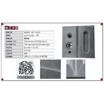 ＹＭＫＴニチアロイ ウレタンゴム用Vミル UGVN ゴム用Ｖ溝エンドミル UGVN-080-60