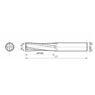 住友電気工業（株） スミダイヤコートエンドミル SSDC スミダイヤコートエンドミル SSDC4100 DCX20