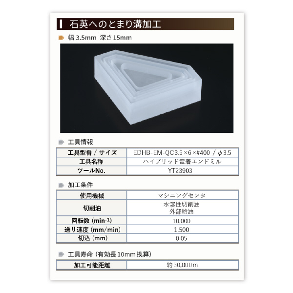 ＹＭＫＴアイゼン ハイブリッド電着エンドミル EDHB-EM-QC ハイブリッド電着エンドミル EDHB-EM-QC-1.6X5X400
