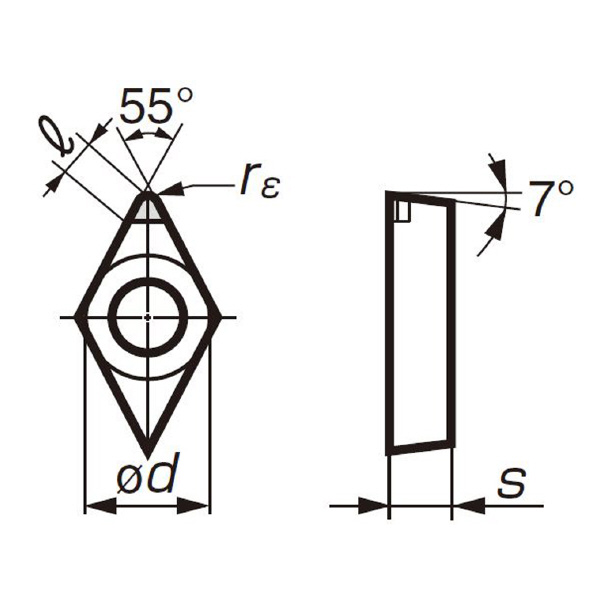 住友電気工業（株） スミダイヤ スローアウェイチップ NF-DCMT-GD スミダイヤ　スローアウェイチップ NF-DCMT11T302N-GD DA1000