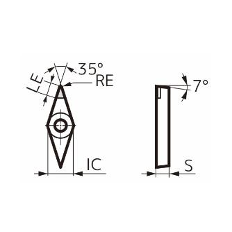住友電気工業（株） スミダイヤ スローアウェイチップ NF-VCMT-GD スミダイヤ　スローアウェイチップ NF-VCMT110304N-GD DA1000