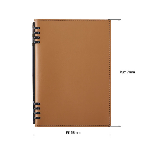 （株）キングジム レザフェスU リングノート テフレーヌ A5 レザフェスＵ　ＲＮ　テフレーヌ　キャメル 9854TELU-CA