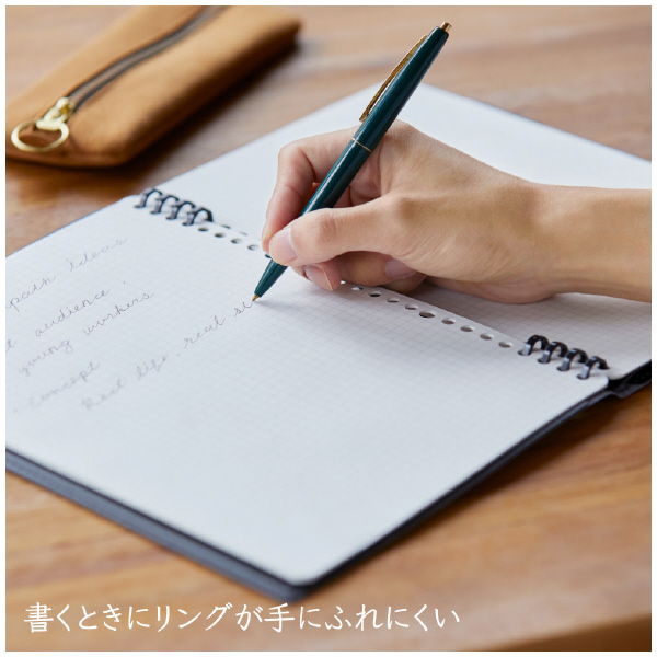 （株）キングジム レザフェスU リングノート テフレーヌ A5 レザフェスＵ　ＲＮ　テフレーヌ　グレー 9854TELU-GY