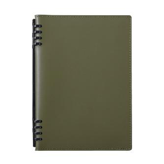 （株）キングジム レザフェスU リングノート テフレーヌ A5 レザフェスＵ　ＲＮ　テフレーヌ　オリーブ 9854TELU-OL