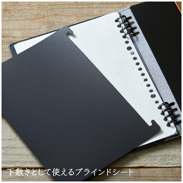 （株）キングジム レザフェスU リングノート テフレーヌ B5 レザフェスＵ　ＲＮ　テフレーヌ　黒 9855TELU-BK